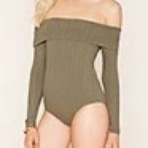 Forever 21 off the shoulder bodysuit